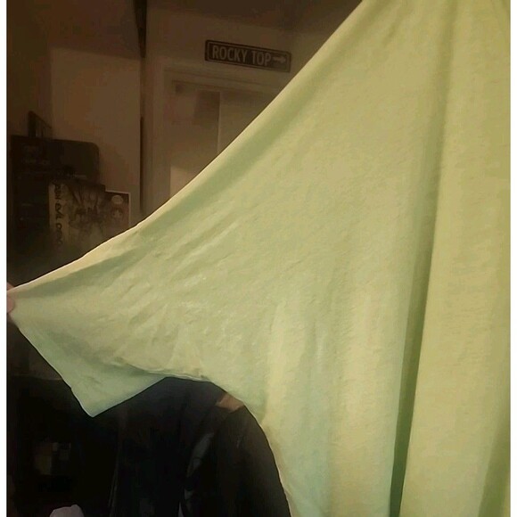 EILEEN FISHER 100% ORGANIC LINEN Mint Green V NECK TOP XL Oversized New Cr60 - Picture 3 of 7